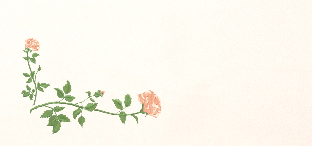 Corner Rose Peach-Rosetan Faux